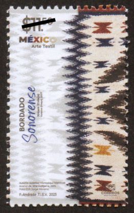 Imagen de Timbre postal: México Arte Textil, Bordado Sonorense