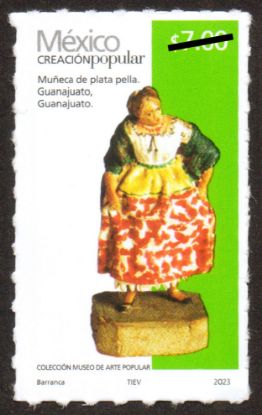 Imagen de Timbre postal: México Creación Popular Muñeca de Plata Pella