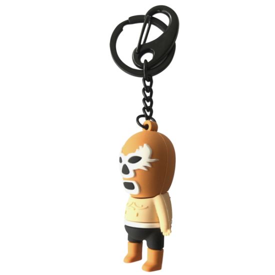 Imagen de By mexico Llavero 3D Shishitas naranja luchador 