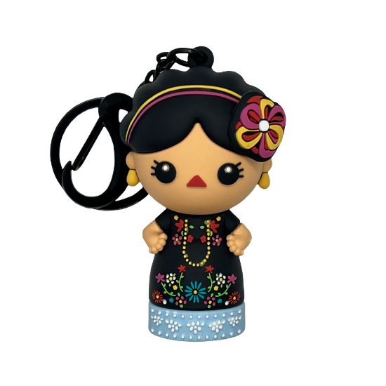 Imagen de By Mexico Llavero 3D Dúo Muñecas Carmen Chu y Juanita 