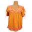 Imagen de Blusa de color mostaza bordada