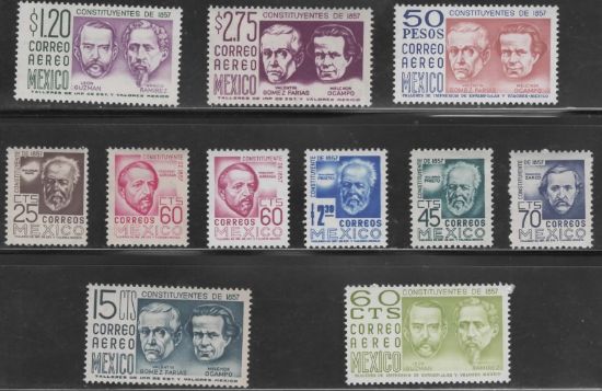 Imagen de SERIE ESTAMPILLAS CONSTITUYENTES 1960 A 1975