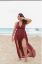 Imagen de Vestido trenzado color vino