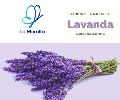 Imagen de Jabón artesanal de Lavanda La Muralla, 100 grs. aprox.