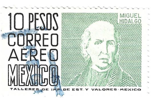 Imagen de ESTAMPILLA USADA HIDALGO SERIE ARQUELOGIA $10.00 SIN MARCA DE AGUA FOSFORESCENTE