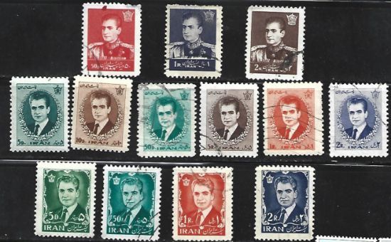 Imagen de ESTAMIPILLAS SHA MOHAMED REHZA PAHLEVI DE IRAN DE 1960 A 1970