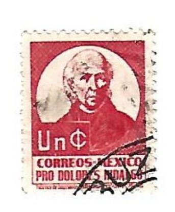 Imagen de ESTAMPILLA USADA HIDALGO ROJO 1C 1941 