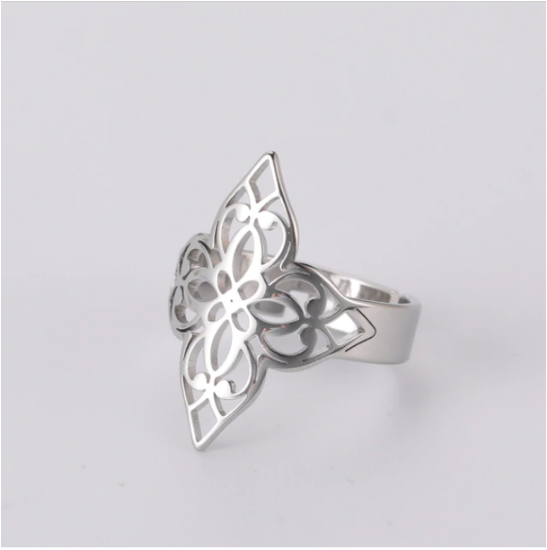 Imagen de 1 Anillo Nudo de Bruja M1 Grande ACERO INOXIDABLE Curado e Intensionado+ 3 Modelos y 3 Colores Para Escoger x1nb