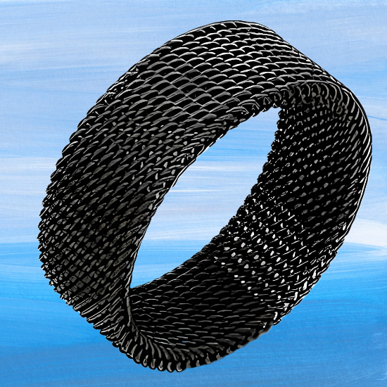 Imagen de 1 anillo Unisex acero inoxidable malla flexible ajustable al dedo -+ 3 colores y 7 tallas para escoger Alta Durabilidad x1-ani