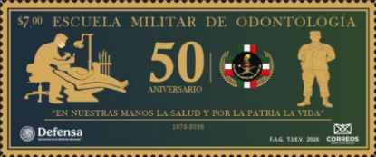 Imagen de Timbre Postal "50 Aniversario de la creación de la Escuela Militar de Odontología"