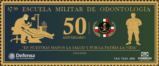 Imagen de Timbre Postal "50 Aniversario de la creación de la Escuela Militar de Odontología"