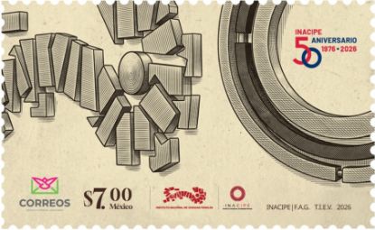 Imagen de Timbre Postal "50 Aniversario del INACIPE"