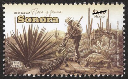 Imagen de Timbre Postal "De la A a la Z Flora y Fauna de México, Sonora"