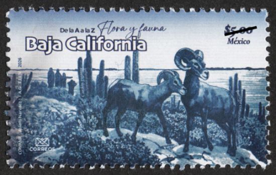 Imagen de Timbre Postal "De la A a la Z Flora y Fauna de México, Baja California"