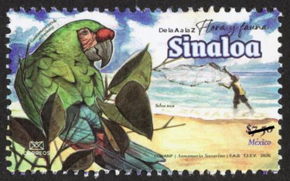 Imagen de Timbre Postal "De la A a la Z Flora y Fauna de México, Sinaloa"