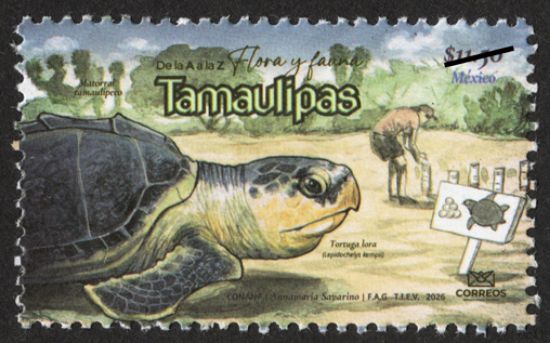 Imagen de Timbre Postal "De la A a la Z Flora y Fauna de México, Tamaulipas"