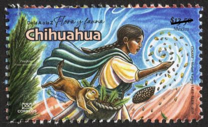 Imagen de Timbre Postal "De la A a la Z Flora y Fauna de México, Chihuahua"