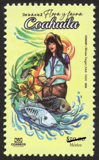 Imagen de Timbre Postal "De la A a la Z Flora y Fauna de México, Coahuila"