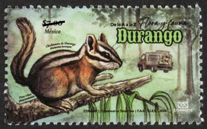 Imagen de Timbre Postal "De la A a la Z Flora y Fauna de México, Durango"