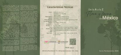 Imagen de Tríptico "De la A a la Z Flora y Fauna de México"