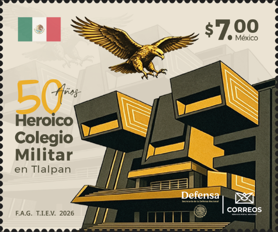 Imagen de Timbre Postal "50 años del Colegio Militar"