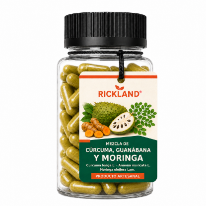 Imagen de  Cúrcuma, Guanábana y Moringa Rickland® – 90 cápsulas