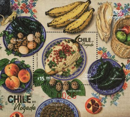 Imagen de Timbre Postal "Chile en Nogada"