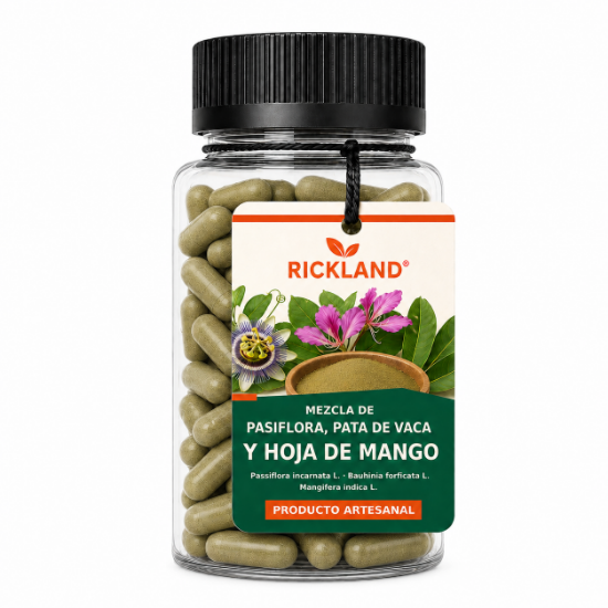 Imagen de PASIFLORA, PATA DE VACA Y HOJA DE MANGO – 90 CÁPSULAS