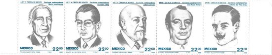 Imagen de SERIE ARTE Y CIENCIA DE MEXICO 1985 EN SE TENANT
