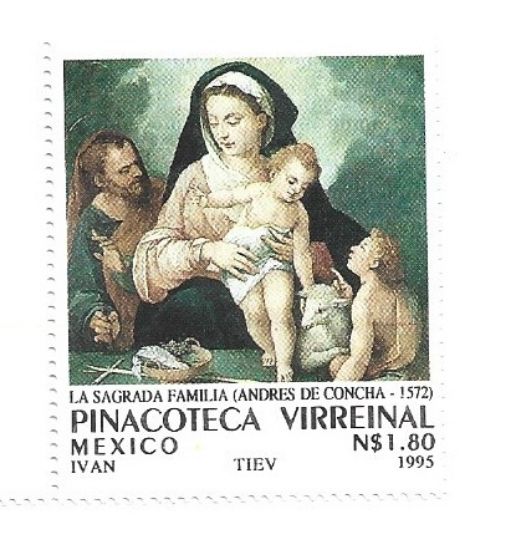 Imagen de PINACOTECA VIRREYNAL PINTURA LA SAGRADA FAMILIA DE ANDRES DE LA CONCHA  1995