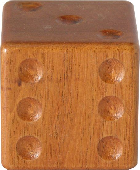 Imagen de Dado decorativo de caoba