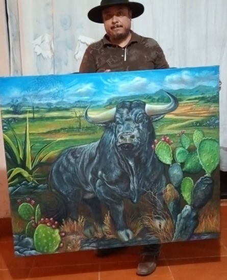 Imagen de Pintura de un toro