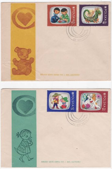 Imagen de SOBRES PRIMER DIA POLONIA TELEVISION INFANTIL 1973