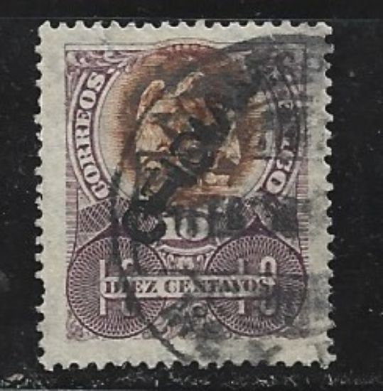 Imagen de ESTAMPILLA AGUILA DE PORFIRIO DIAZ 1900 10C CON SOBRESELLO OFICIAL