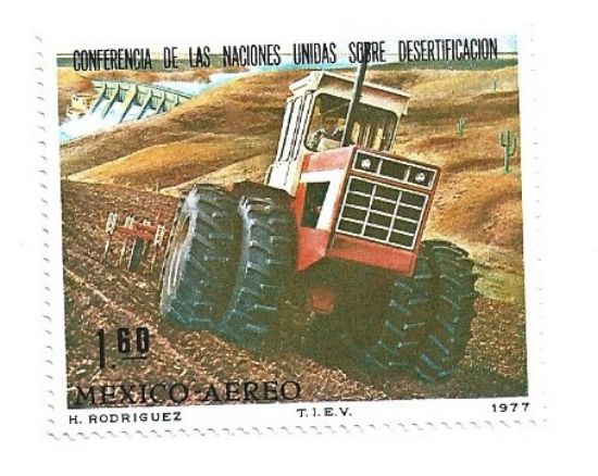 Imagen de ESTAMPILLA CONFERENCIA MUNDIAL SOBRE DESERTIFICACION ONU 1977 NUEVA