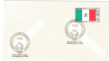 Imagen de SOBRE PRIMER DIA EMISION HOMENAJE A LA BANDERA 1985