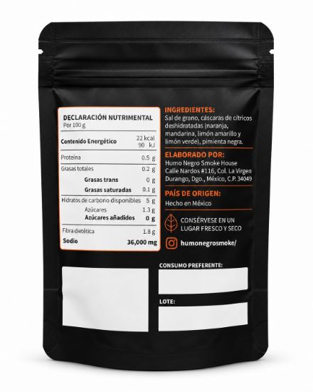 Imagen de Sal Cítrica 100 g – Humo Negro Smoke House