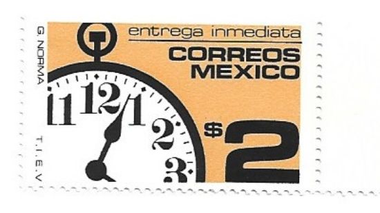 Imagen de ESTAMPILLA ENTREGA INMEDIATA RELOJ SERIE MEXICO EXPORTA NUEVA